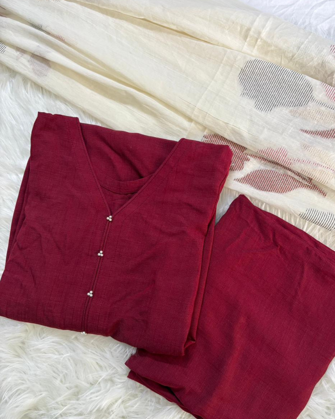 Mehru Lawn With Plazzo & Dupatta - 3 Pcs