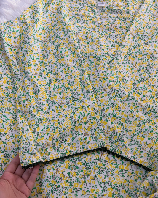 Yellow Floral Lawn Printed 2 Pc Suit - Summer Arrivals