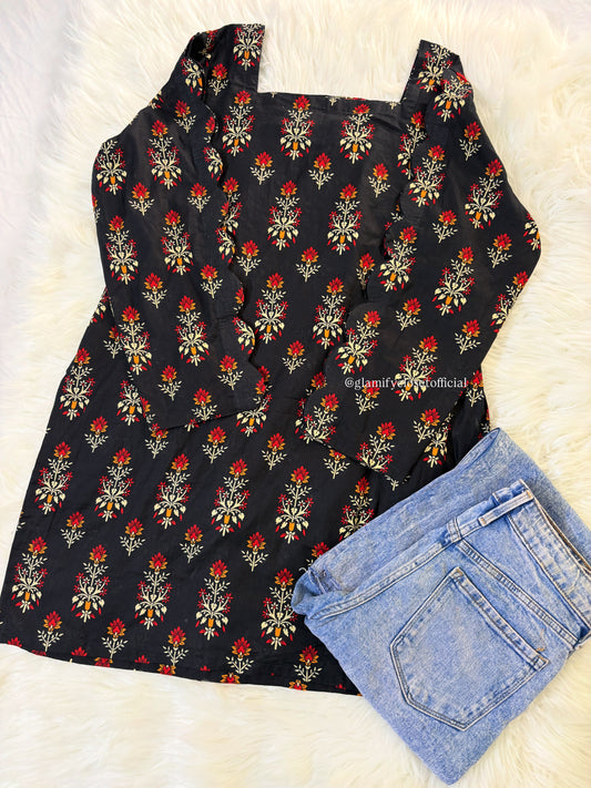 Printed Lawn Designer Corset Back Kurti-