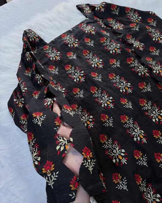 Printed Lawn Designer Corset Back Kurti-