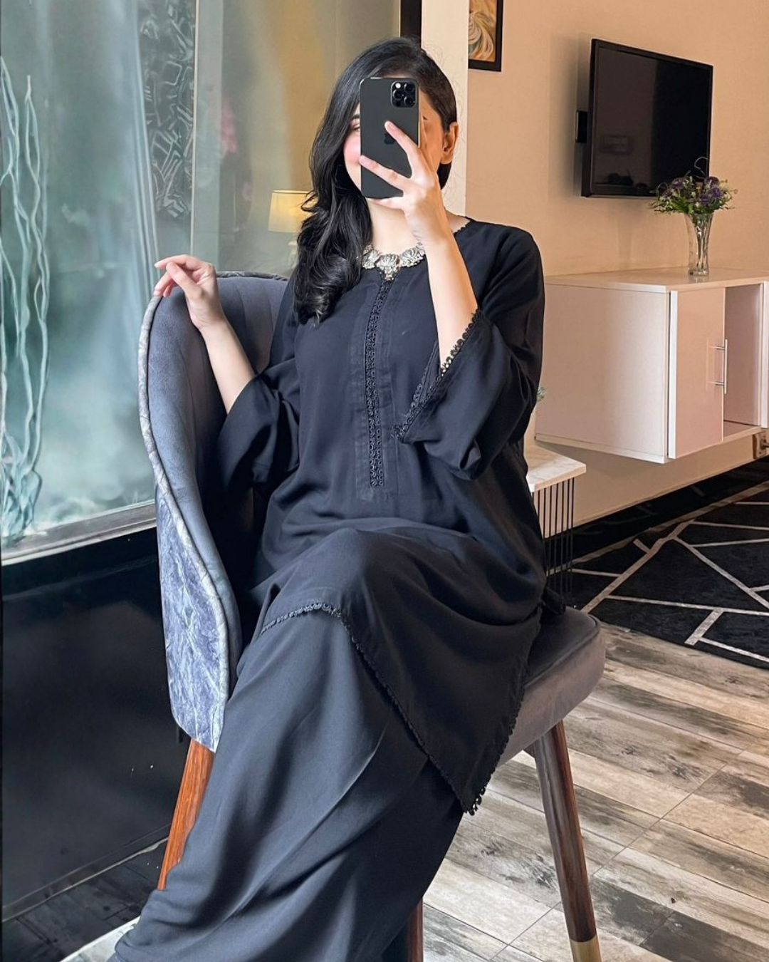 Siyah Black Farshi Set
