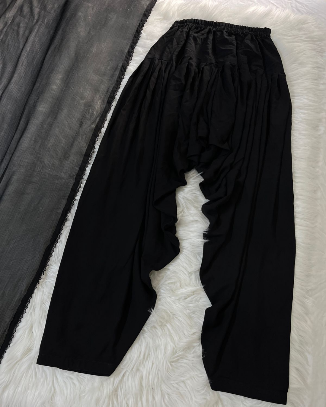 Black Patiyala Suit - 3 Pcs