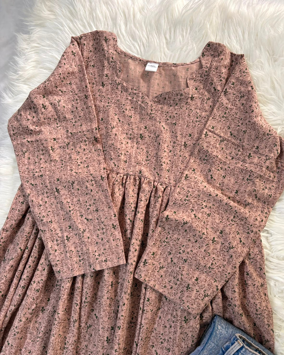 Coffee Brown Chikankari Kurti