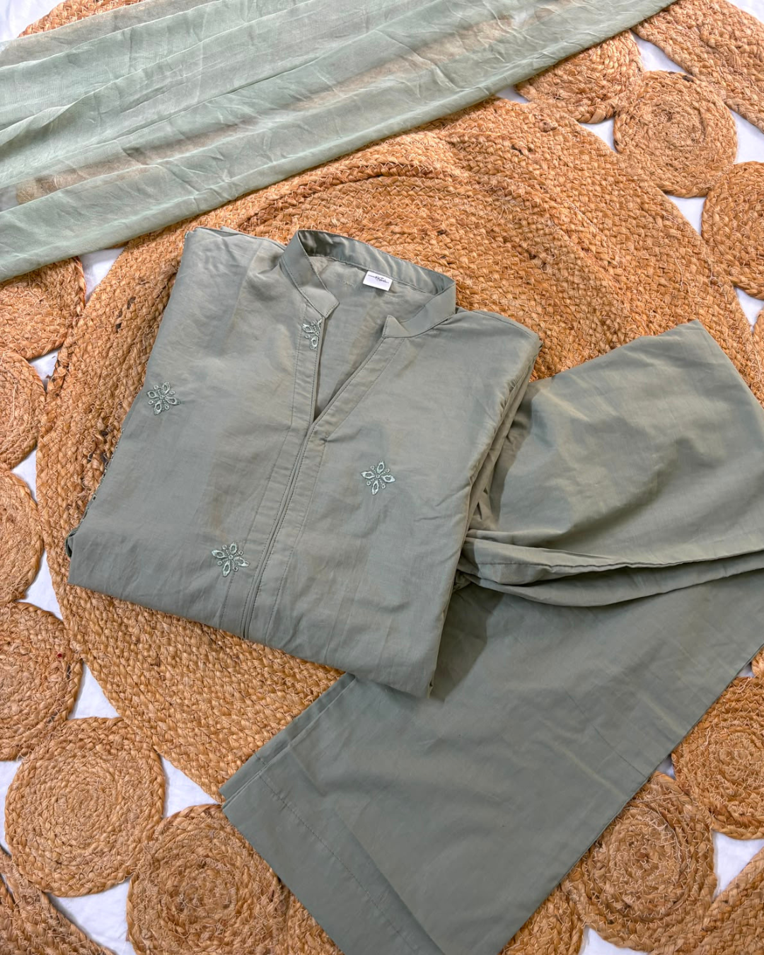 Matcha Lawn Embroidered 3 Pc Suit - New Arrivals