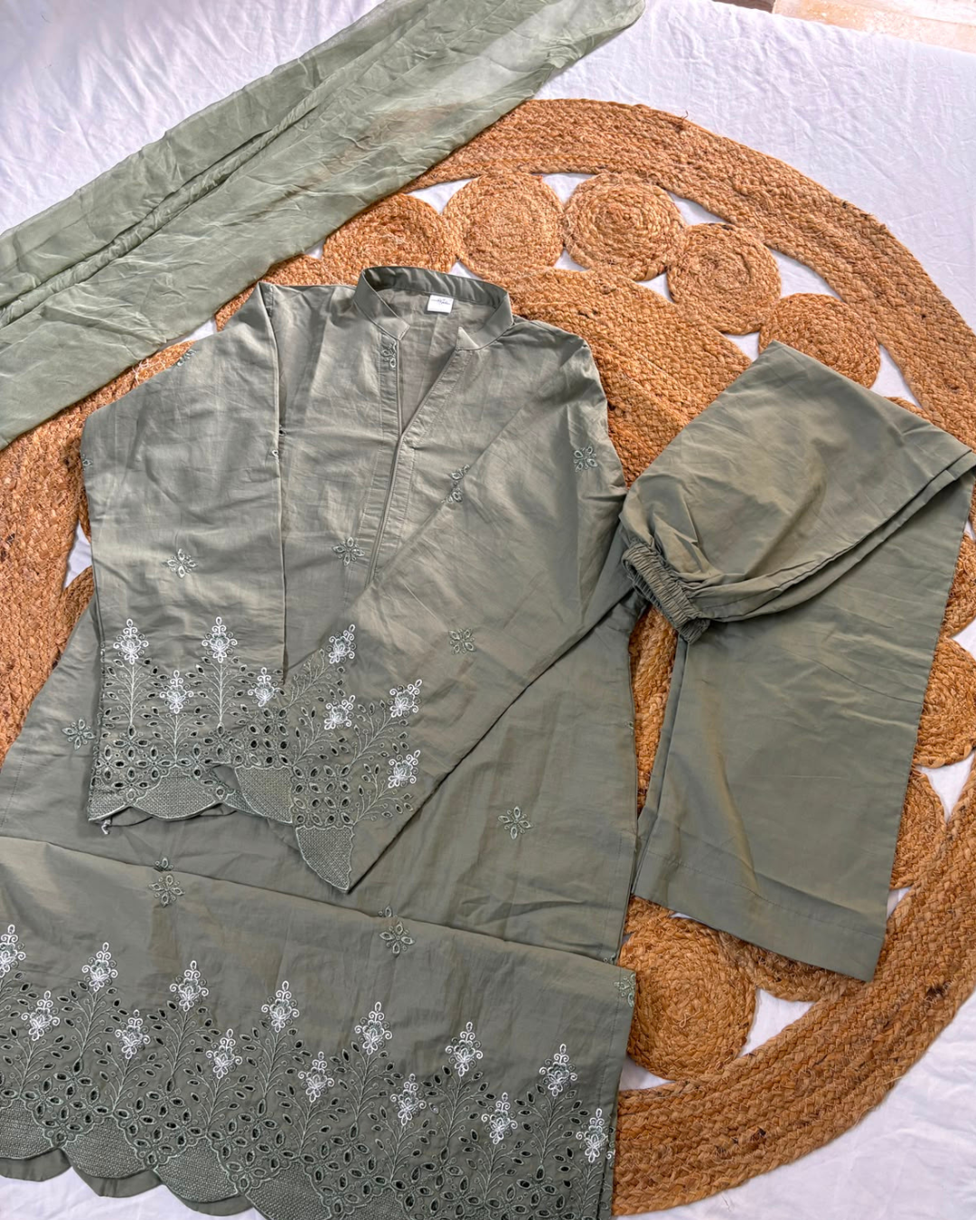Matcha Lawn Embroidered 3 Pc Suit - New Arrivals