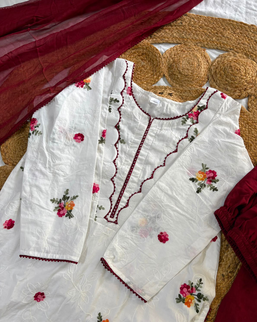 Laila - Chikankari Farshi Set 3 Pc