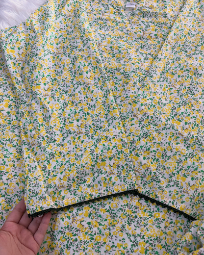 Yellow Floral Lawn Printed 2 Pc Suit - Summer Arrivals