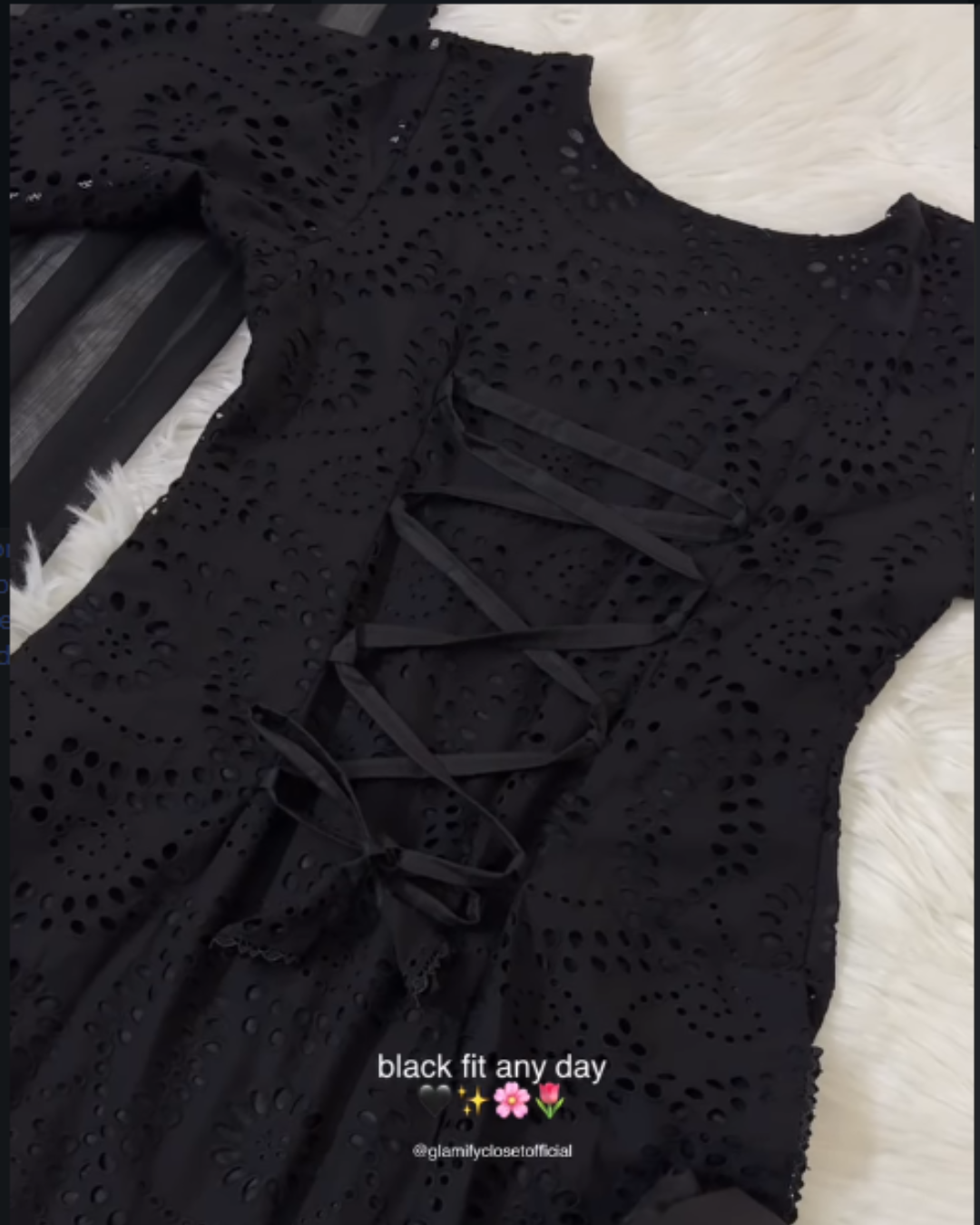 Siyah Chikankari Corset Back Kurti Set - 3 Pcs