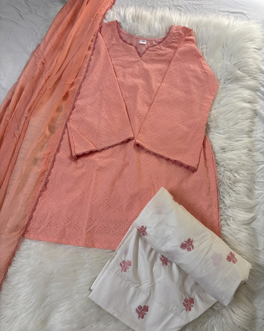Peach Strawberry Farshi Set - 3 PC