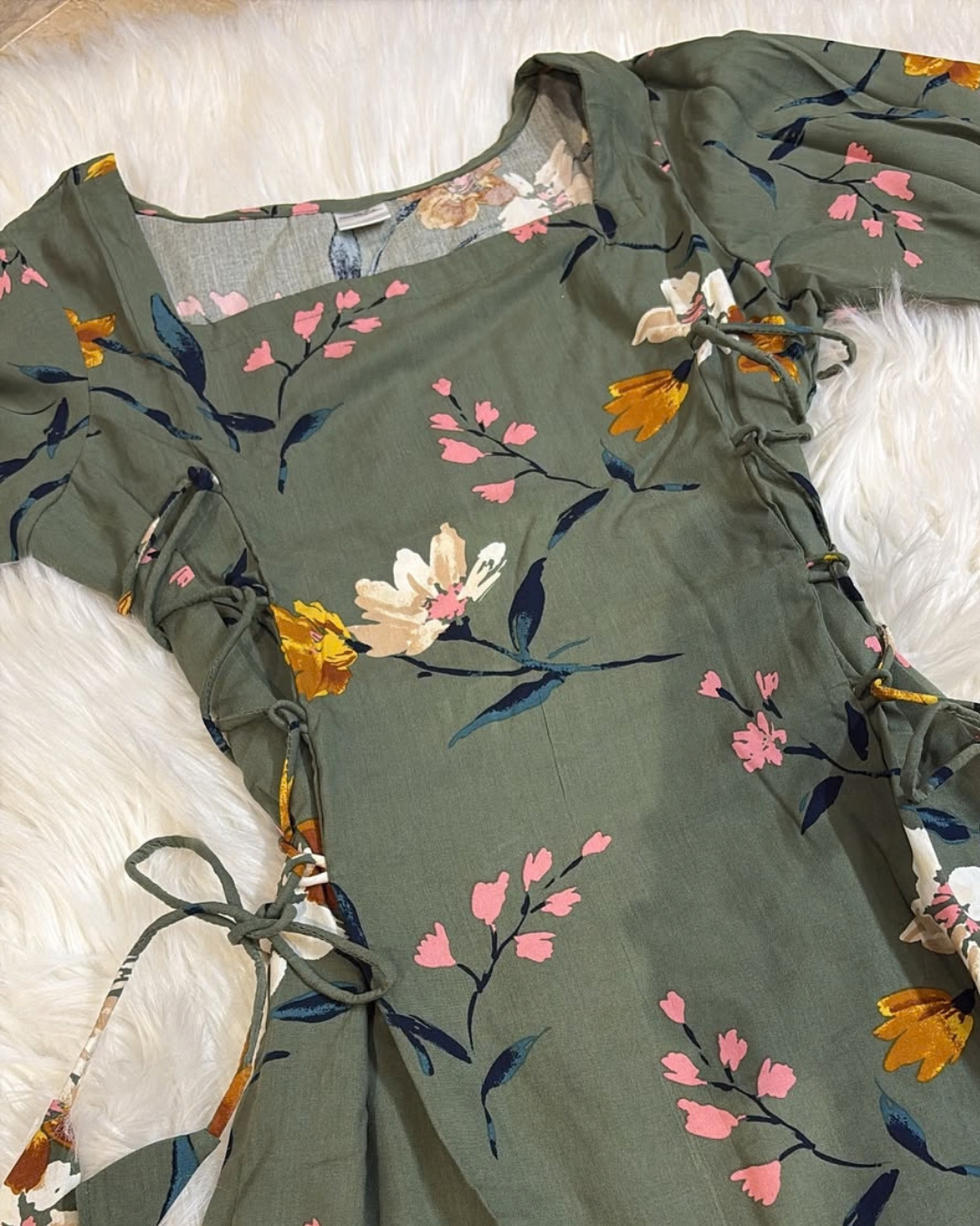 Forest Flora Olivia Side Corset Kurti
