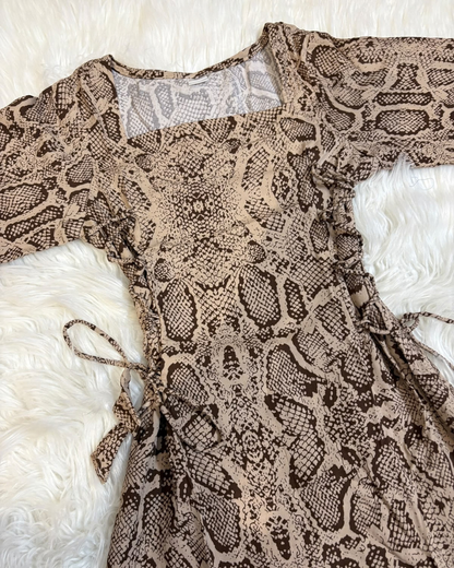 Desert Python Side Corset Kurti