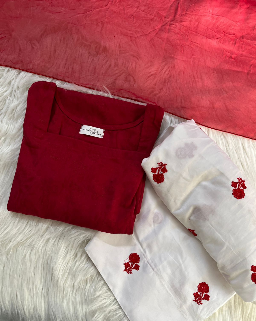 Laal Noor Farshi 3 Pcs Set