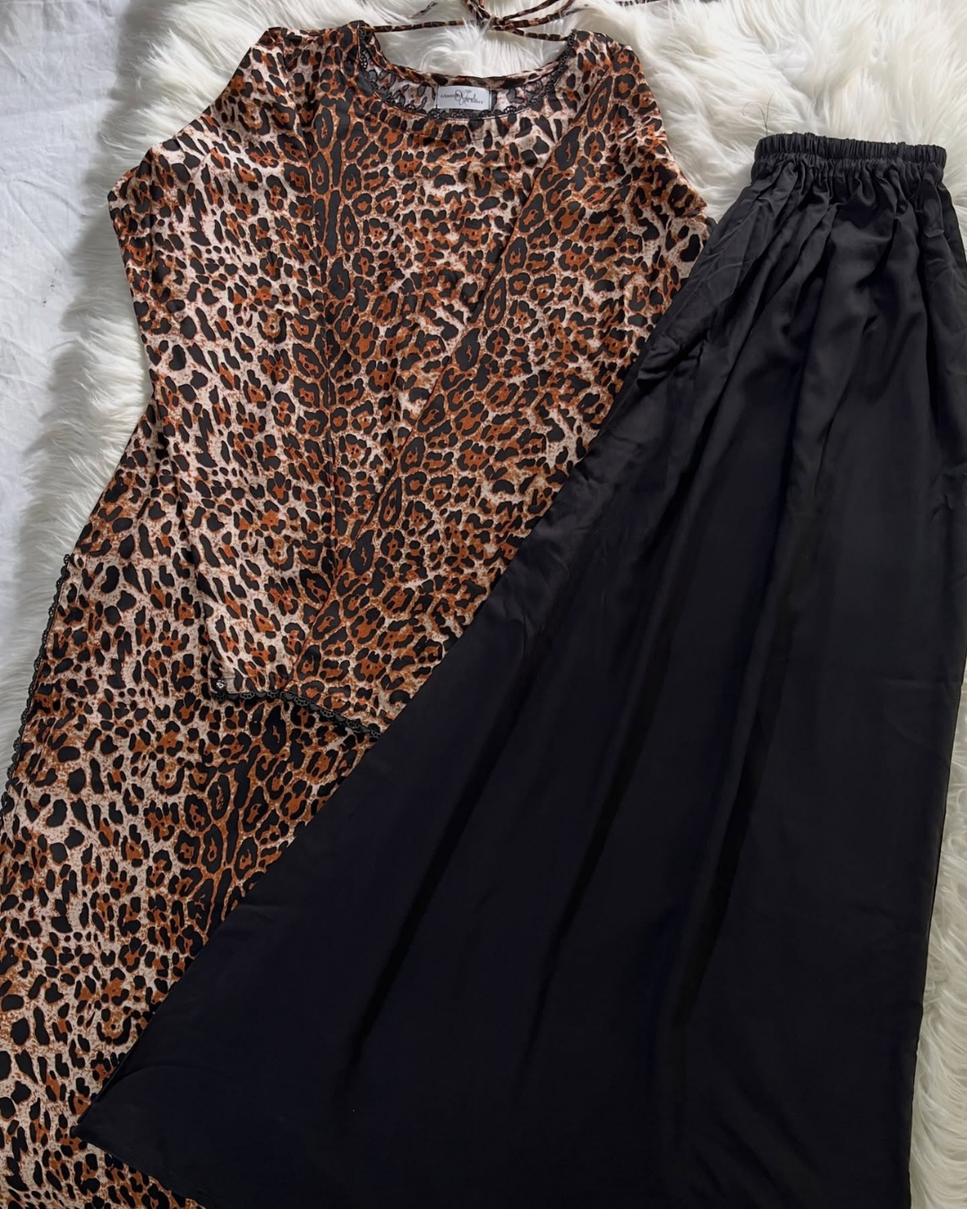 Cheetah Print Kurta - Plazzo 3 Pcs Set