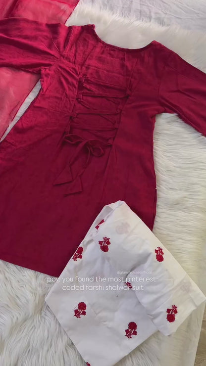 Laal Noor Farshi 3 Pcs Set